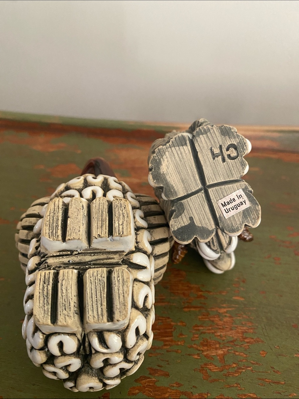 Ram Sheep Figurines Handcrafted Folk Art - Picture 3 of 10